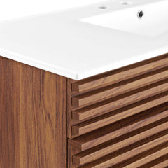 Render Walnut/White 48" Single Sink Bathroom Vanity - Ornate Home