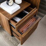 Render Walnut Wood File Cabinet - Ornate Home