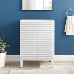 Render White 24" Bathroom Vanity Cabinet (Sink Basin Not Included) - Ornate Home