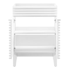 Render White 24" Bathroom Vanity Cabinet (Sink Basin Not Included) - Ornate Home
