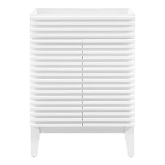 Render White 24" Bathroom Vanity Cabinet (Sink Basin Not Included) - Ornate Home