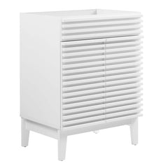 Render White 24" Bathroom Vanity Cabinet (Sink Basin Not Included) - Ornate Home