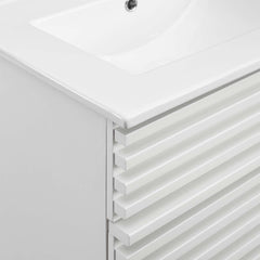 Render White 24" Bathroom Vanity - Ornate Home