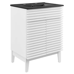 Render White/Black 24" Bathroom Vanity - Ornate Home