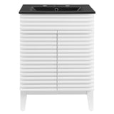 Render White/Black 24" Bathroom Vanity - Ornate Home