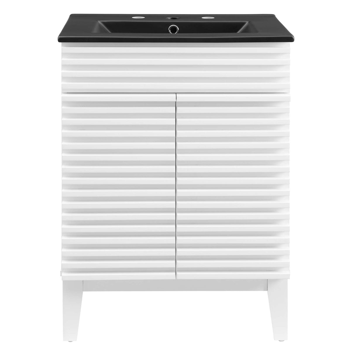 Render White/Black 24" Bathroom Vanity - Ornate Home