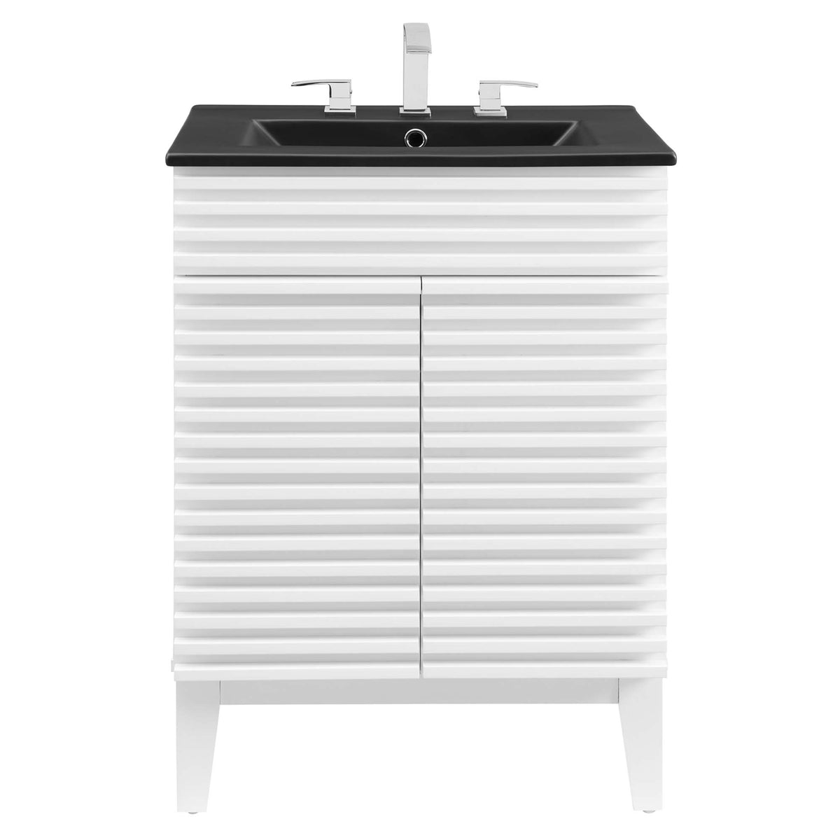 Render White/Black 24" Bathroom Vanity - Ornate Home