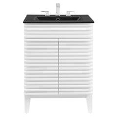 Render White/Black 24" Bathroom Vanity - Ornate Home