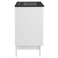 Render White/Black 24" Bathroom Vanity - Ornate Home