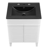 Render White/Black 24" Bathroom Vanity - Ornate Home