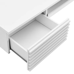 Render White Wall Mount Wood Office Desk - Ornate Home