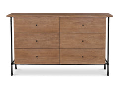 Rene Brown 6 Drawer Dresser - Ornate Home