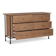 Rene Brown 6 Drawer Dresser - Ornate Home