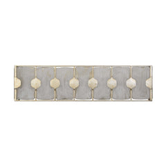 Rene Silver/White 4 Light Swirl Glass Vanity Fixture - Ornate Home