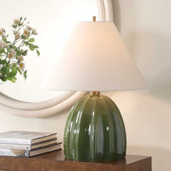 Renna Moss Green Table Lamp - Ornate Home