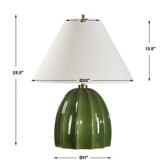 Renna Moss Green Table Lamp - Ornate Home