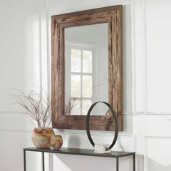 Rennick Woodtone Rustic Wood Mirror - Ornate Home