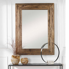 Rennick Woodtone Rustic Wood Mirror - Ornate Home