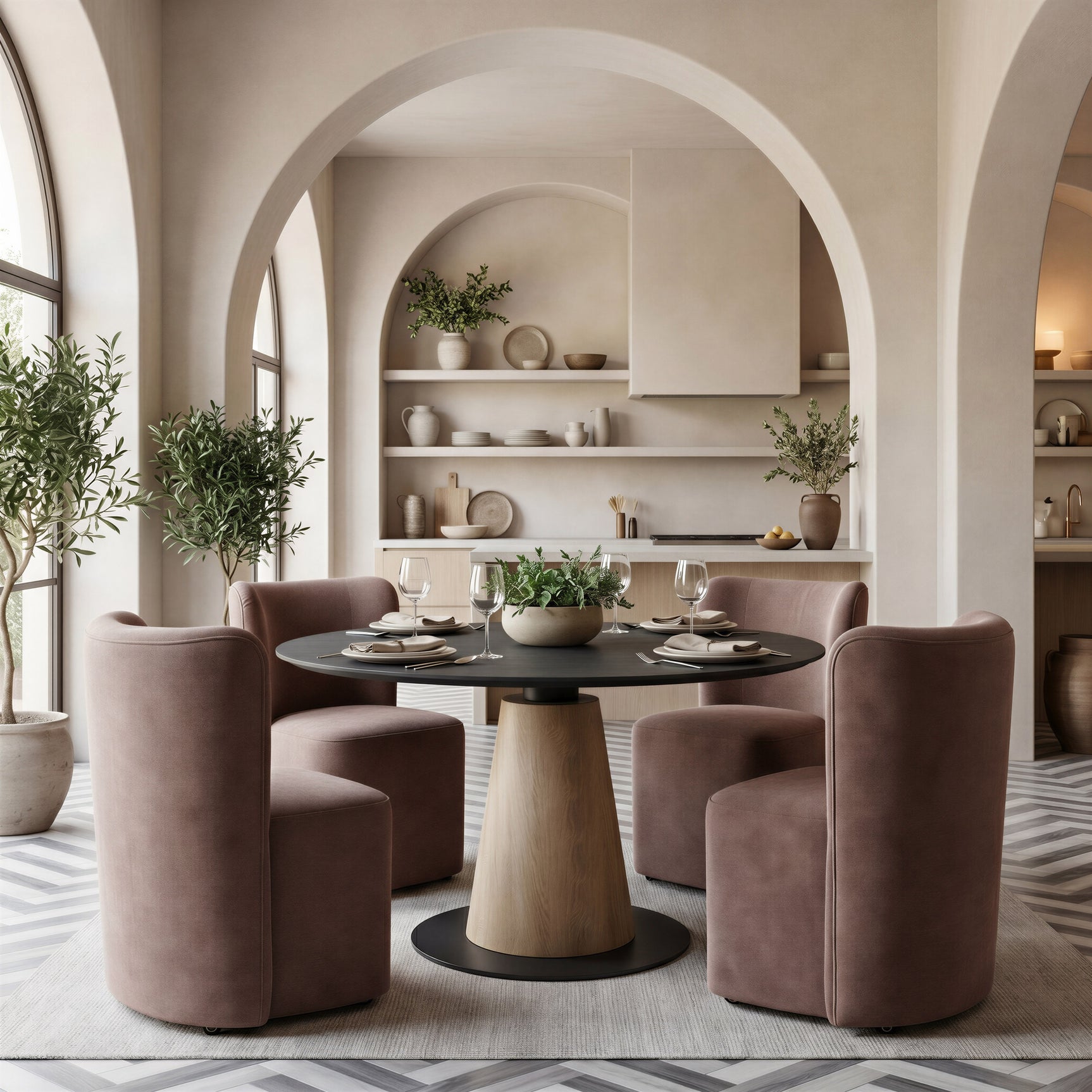 Reno Black Dining Table - Ornate Home