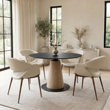 Reno Black Dining Table - Ornate Home
