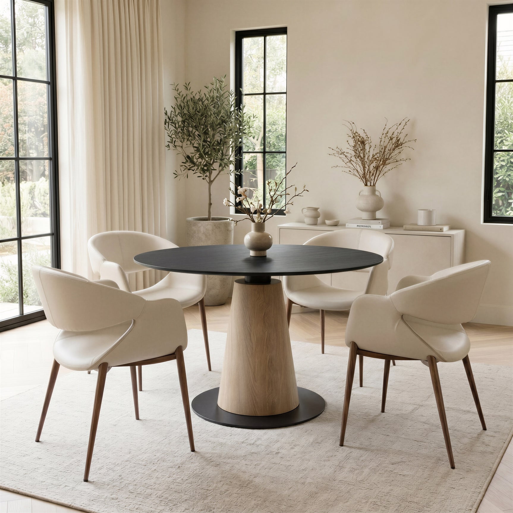 Reno Black Dining Table - Ornate Home