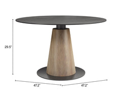 Reno Black Dining Table - Ornate Home