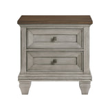 Renton Brown/Antique Gray 4-Piece Queen Bedroom Set - Ornate Home
