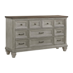 Renton Brown/Antique Gray 4-Piece Queen Bedroom Set - Ornate Home