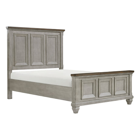 Renton Brown/Antique Gray 4-Piece Queen Bedroom Set - Ornate Home