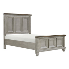 Renton Brown/Antique Gray 5-Piece Queen Bedroom Set - Ornate Home