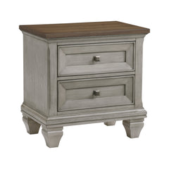 Renton Brown/Antique Gray 5-Piece Queen Bedroom Set - Ornate Home