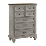 Renton Brown/Antique Gray 5-Piece Queen Bedroom Set - Ornate Home