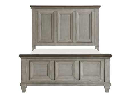 Renton Brown/Antique Gray California King Bed - Ornate Home