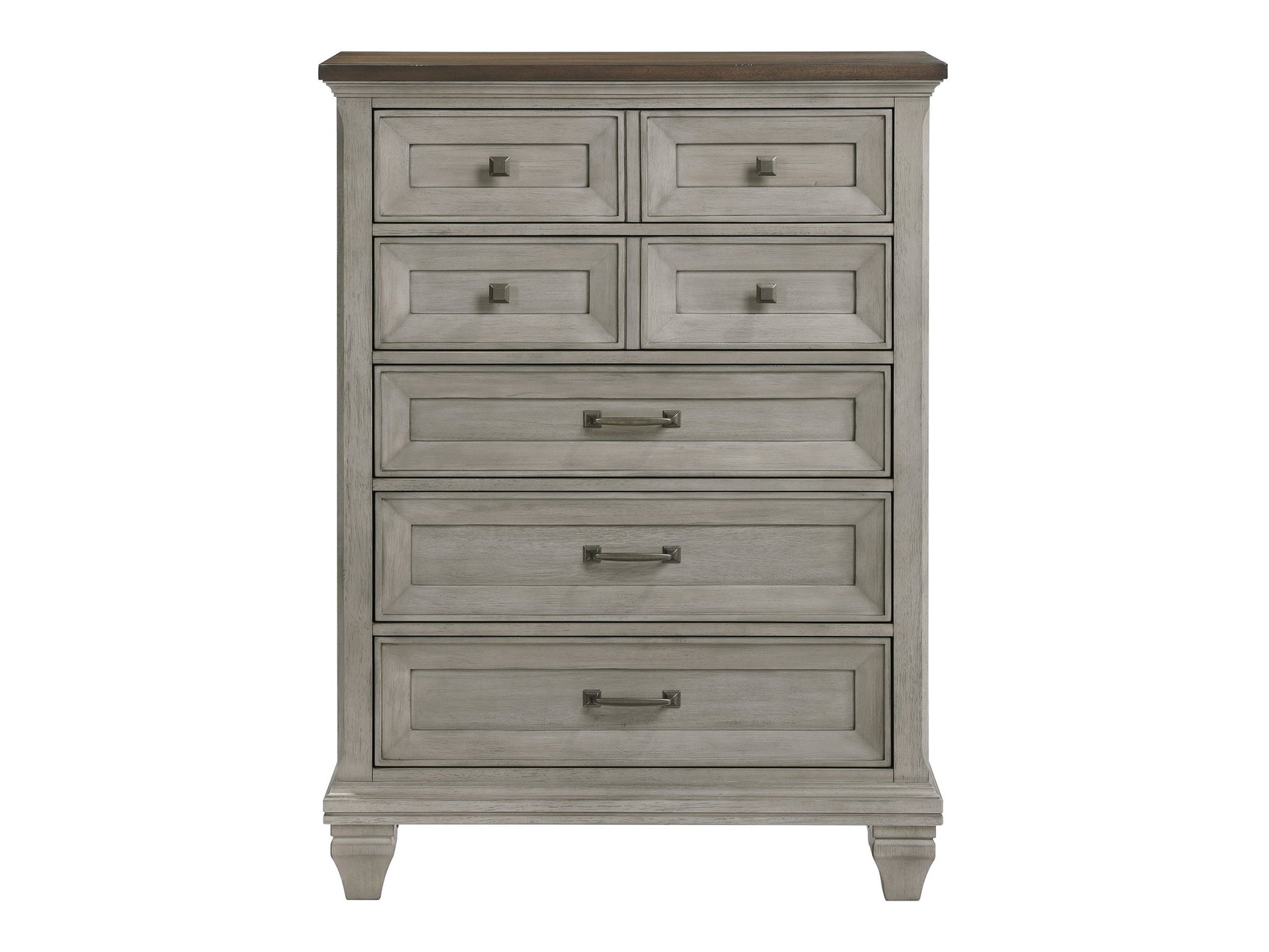 Renton Brown/Antique Gray Chest - Ornate Home