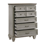 Renton Brown/Antique Gray Chest - Ornate Home