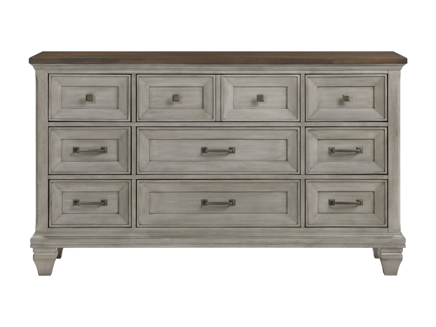 Renton Brown/Antique Gray Dresser - Ornate Home