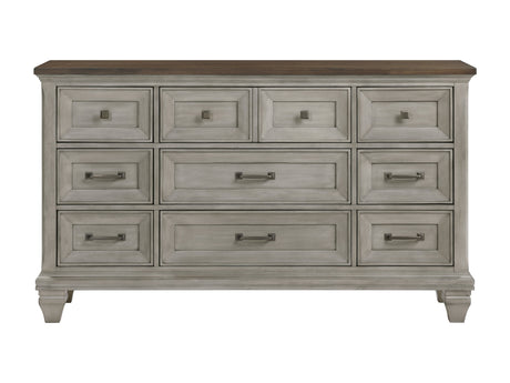 Renton Brown/Antique Gray Dresser - Ornate Home