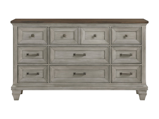 Renton Brown/Antique Gray Dresser - Ornate Home