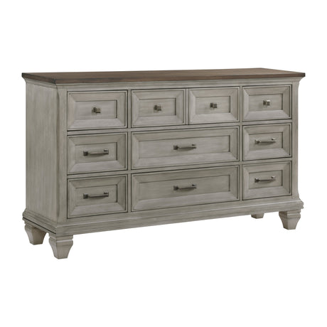 Renton Brown/Antique Gray Dresser - Ornate Home