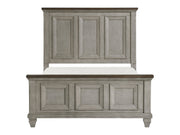 Renton Brown/Antique Gray Eastern King Bed - Ornate Home