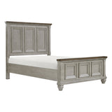 Renton Brown/Antique Gray Eastern King Bed - Ornate Home