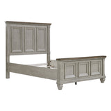 Renton Brown/Antique Gray Eastern King Bed - Ornate Home