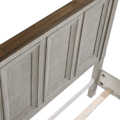 Renton Brown/Antique Gray Eastern King Bed - Ornate Home