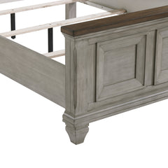 Renton Brown/Antique Gray Queen Bed - Ornate Home