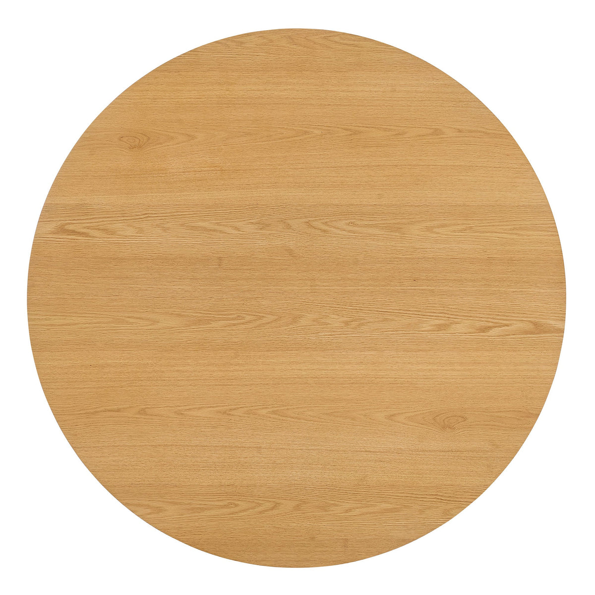 Renwick 47 Inch Oak Veneer Round Pedestal Dining Table - Ornate Home