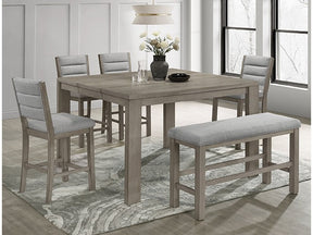Renwick Walnut Counter Height Table - Ornate Home
