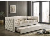 Renzi Beige Twin Daybed w/ Trundle - Ornate Home