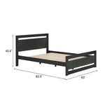 Repos Black Queen Bed - Ornate Home