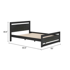 Repos Black Queen Bed - Ornate Home
