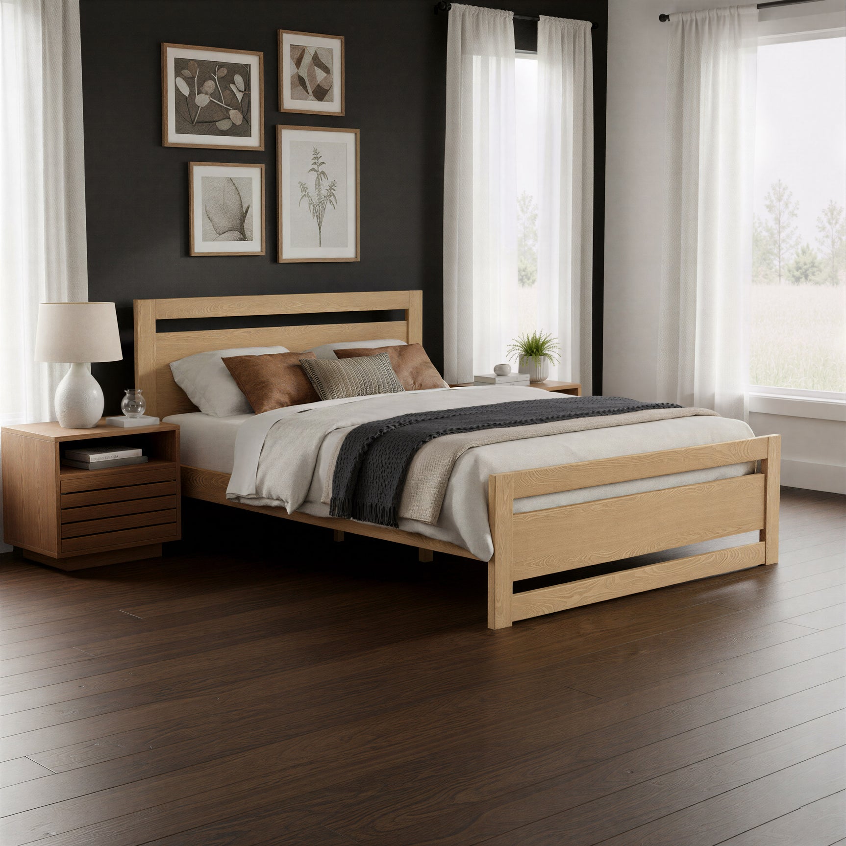 Repos Brown Queen Bed - Ornate Home
